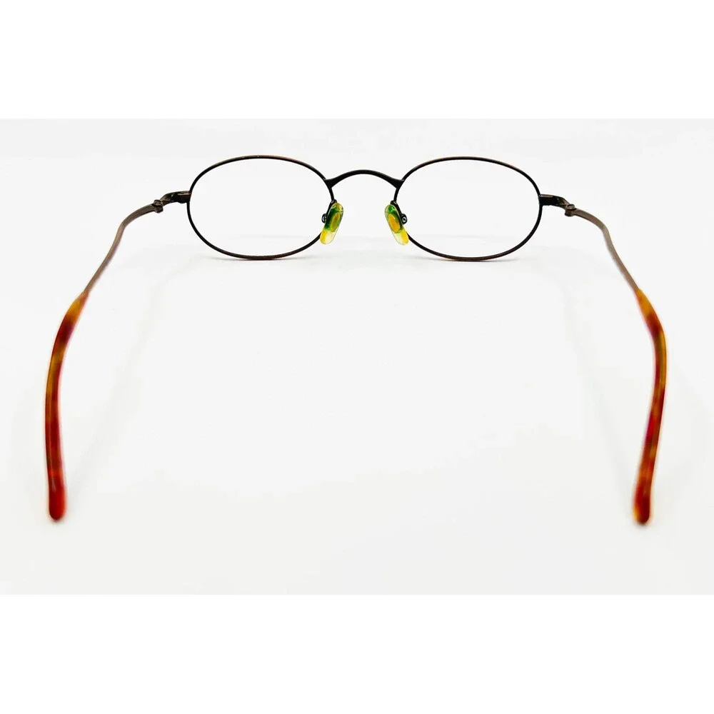 Kenneth Cole Eyeglasses Unisex Brown Temple Worship Oval Frames 135mm